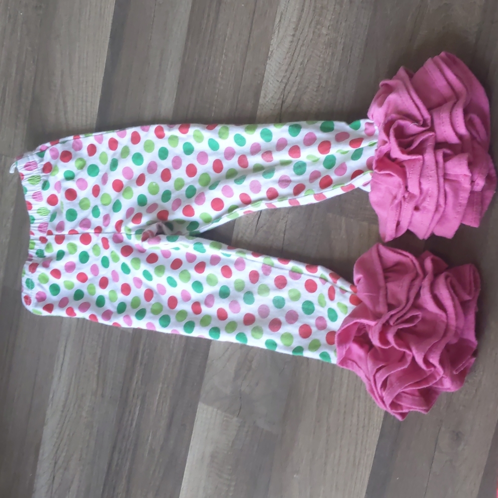 Mud pie girls Christmas pants size 3t